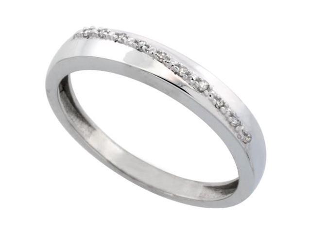 14k Gold Mens Diamond Band w// 0.05 Carat Brilliant Cut Diamonds 5mm Size 10.5 3//16 in. wide