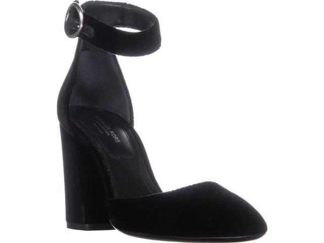 michael kors black block heels