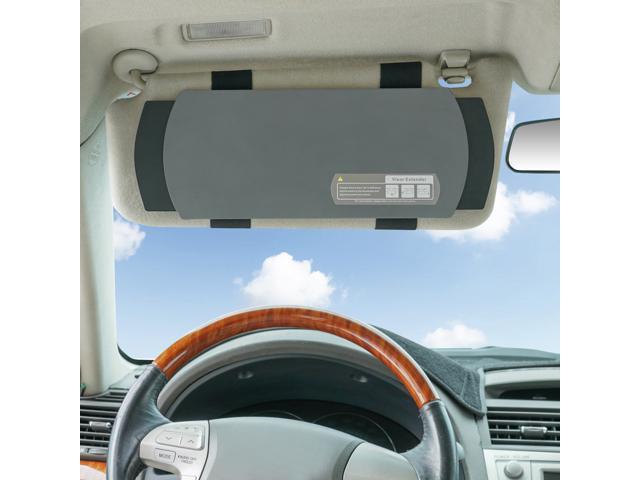 Car Visor Anti-glare Sunshade Extender for Front Seat Driver and Passenger Gray WANPOOL Car Visor Sunshade 2 Pieces 