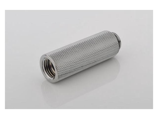 Bitspower G1/4" Male to Female Extender Fitting, 50mm, Silver Shining
