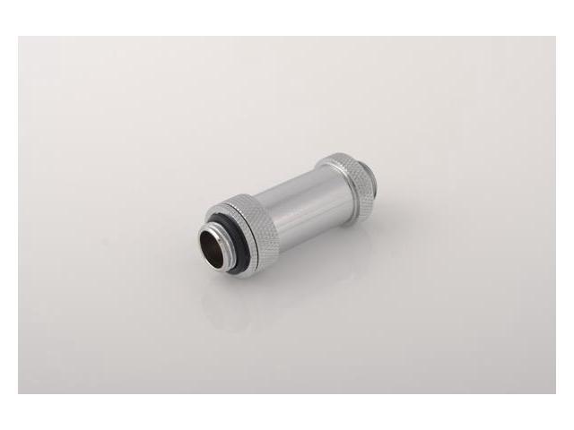 Bitspower G1/4" Adjustable Aqua Link Pipe (41-69mm), Silver Shining