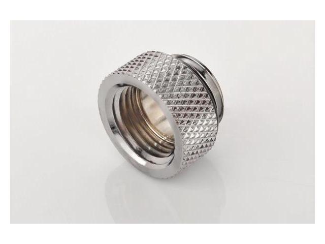 Bitspower G1/4" Male to Female Extender Fitting, 7.5mm, Silver Shining
