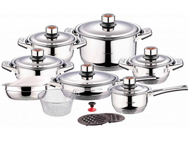 stainless pots and pans