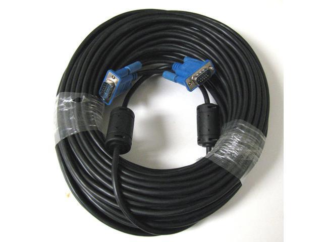 50 FEET FT FOOT SVGA VGA M/M LCD LED Monitor BLUE Cable 50FT Male to Male New 
