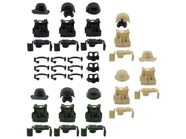 Dark Tan Boonie Hat Cap for LEGO army military brick minifigures