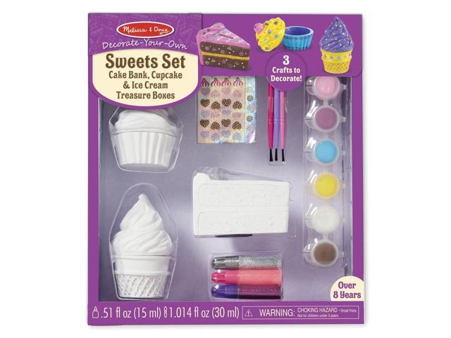 Melissa Doug Decorate Your Own Sweets Set Craft Kit 2 Treasures