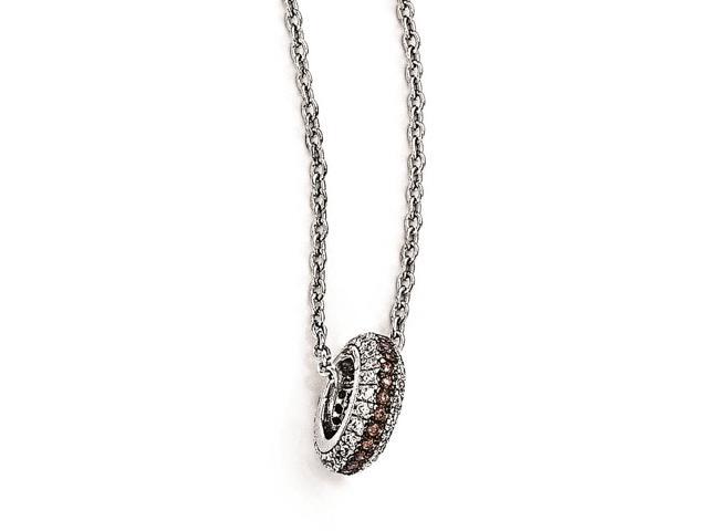Jewelry Best Seller Sterling Silver /& CZ Brilliant Embers Polished Necklace