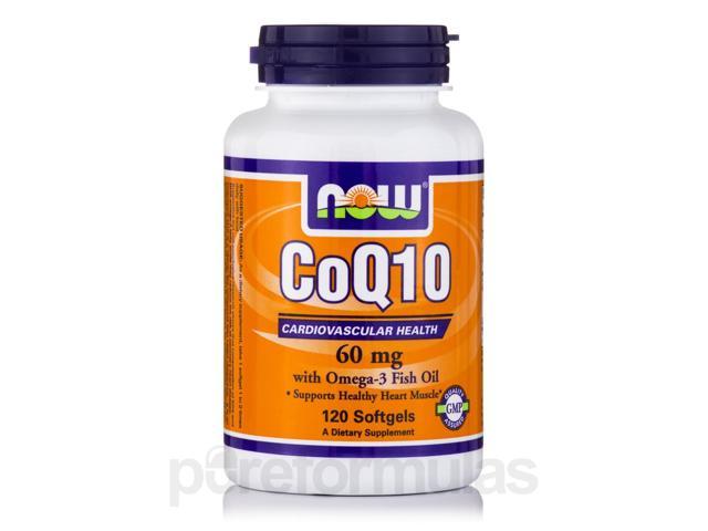 Photo 1 of *11/2027* CoQ10 60 mg with Omega 3 Fish Oils - 120 Softgels by NOW