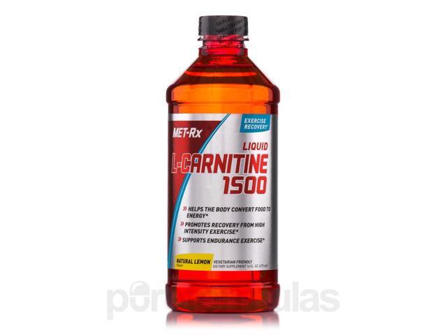 Liquid L Carnitine 1500 Natural Lemon 16 Fl Oz 473 Ml By Met
