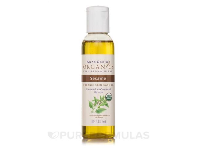 Aura Cacia - Organic Skin Oil Sesame, 4 fl oz liquid