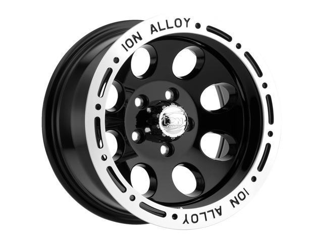 Ion 174 15x8 5x4.75" -27mm Black Wheel Rim 15" Inch