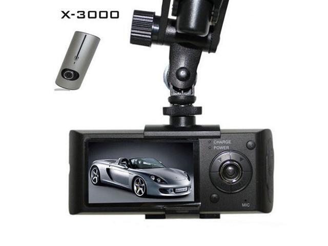 2.7/'/' LCD R300 Dual Lens Dash Vehicle Camera Car DVR GPS Camera Video Recorder