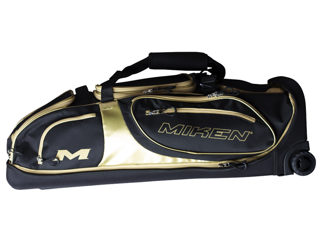 miken wheeled softball bat bags