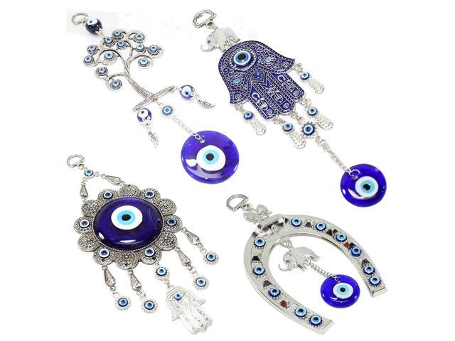 Blue Evil Eye Keychain key ring Hanging Amulet For Protection