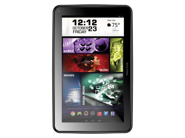 Visual Land ME-9Q-16GB-BLK 16GB Flash Storage 9.0" 1024 x 600 Tablet Android 4.4 (KitKat) Black