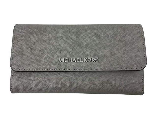 grey michael kors wallet