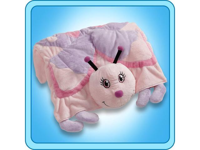 Authentic Pillow Pets Butterfly Purple Blanket Plush Toy Gift