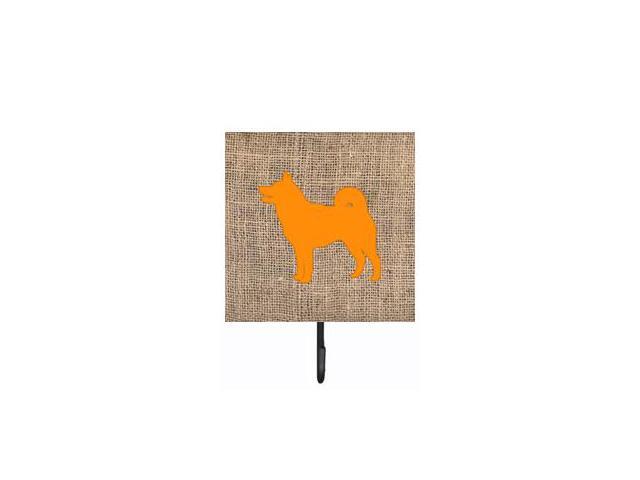 Shiba Inu Burlap And Orange Leash Or Key Holder Bb1067