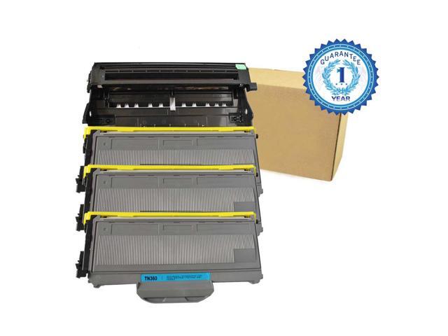 4PK TN360 Toner /& 1PK DR360 Drum Combo Compatible For Brother MFC-7840W Printer