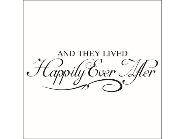 And They Lived Happily Ever After 2 Vinyl Decal Large Pumpkin Newegg Com