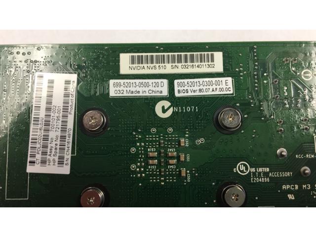 Refurbished: NVIDIA Quadro NVS 510 2GB DDR3 4-Mini DisplayPort PCI