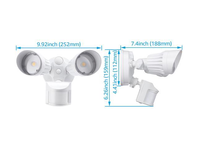 leonlite 3000k warm white led security light