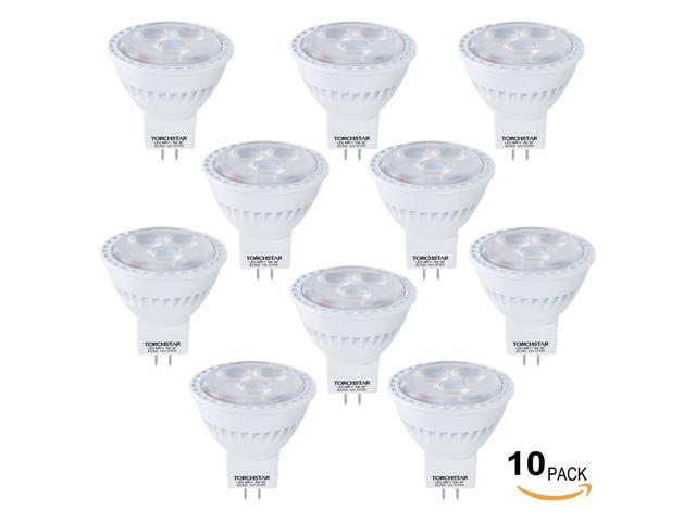 4W MR16 LED Bulbs 50w Equivalent Lamps Spotlight GU5.3 Warm Daylight DC12V 