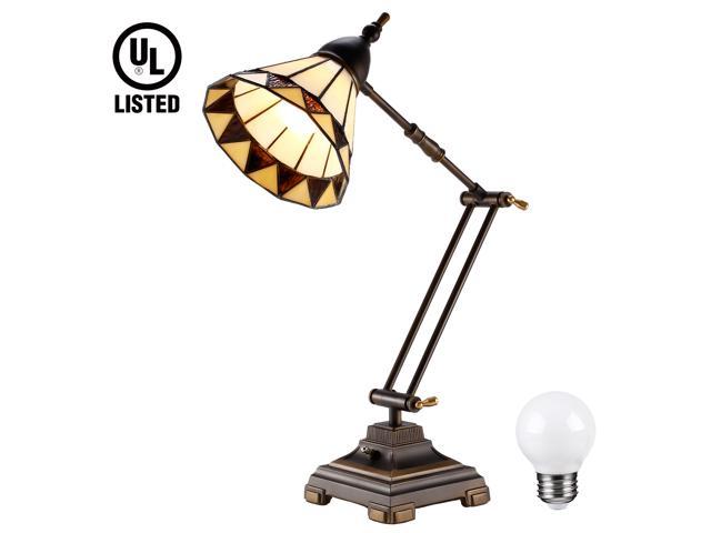 Escena Tiffany Style Swing Arm Desk Lamp Mission Style Table