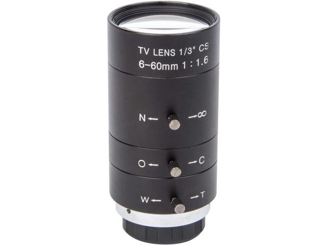 Xenocam 6-60mm 1/3 CS Lens CCTV Lens IR F1.6 Manual Zoom Manual Iris for CCTV CCD Camera 