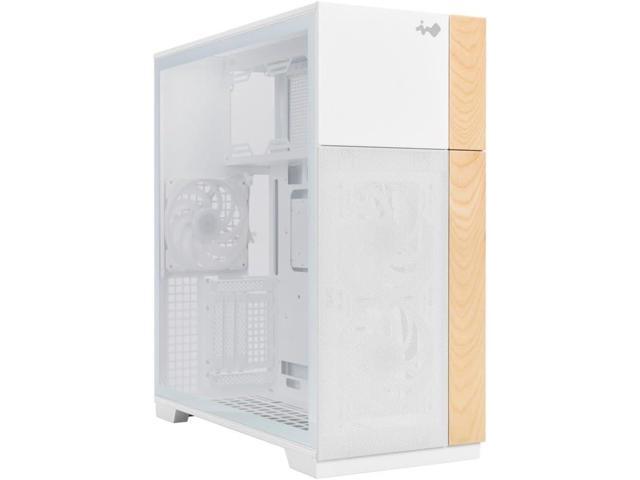 InWin F5 White E-ATX Full Tower Computer Case with Customizable Wooden ...