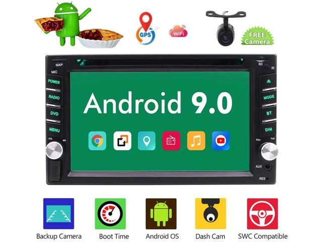 Double Din Android 9 0 Car Stereo Eincar 6 2 Inch Gps Navigation Car Dvd Player In Dash Car Radio Video Audio System With Bluetooth Wifi 1080p Mirrorlink Capacitive Touchscreen Backup Camera Newegg Com