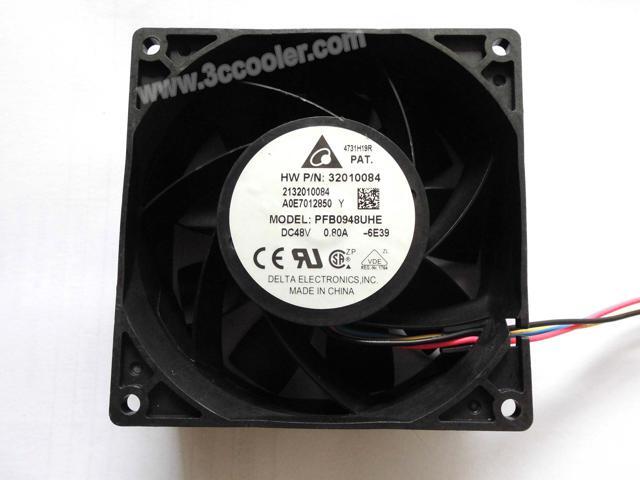 Delta 9038 PFB0948UHE -6E39 48V 0.8A 4 Wires HW P/N:32010084 Cooling ...