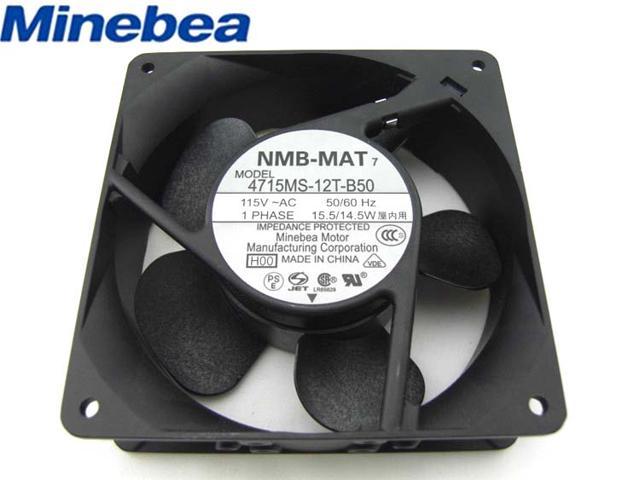 NMB-MAT Fan 4715MS-12T-B50 1 Phase 115V 50//60 Hz 15.5//14.5 W