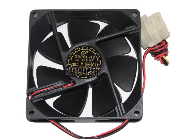 for NIDEC D08A-12PS14 12.6V 0.23A 4pin Ball Bearing Case Cooling Fan 