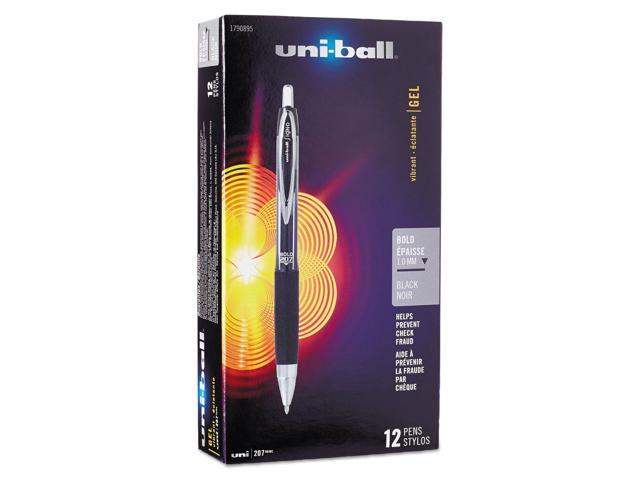 Photo 1 of uni-ball Signo 207 Retractable Gel Pen ,PEN,207 GEL,1.0MM O/S,BK