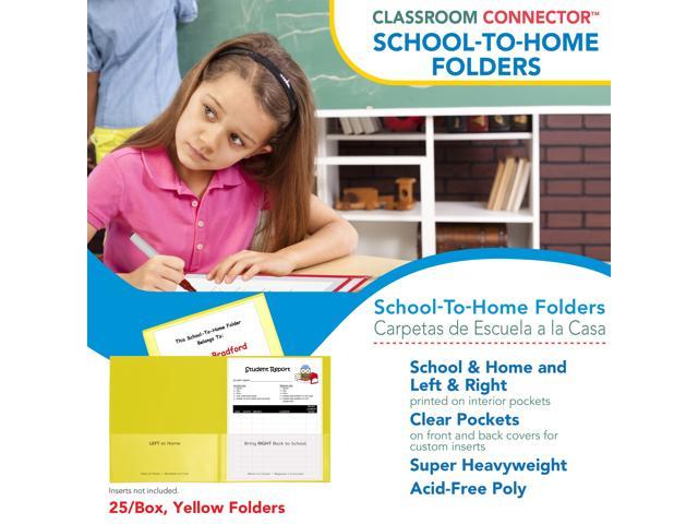 32006 C-Line Classroom Connector School-to-Home Folders Yellow 25 per Box 