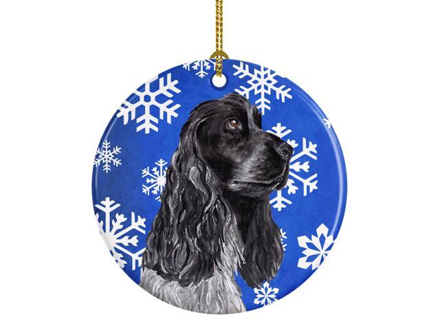 black cocker spaniel ornament