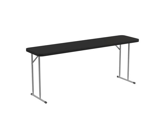 Photo 1 of 70.8 Inch Black Plastic Folding Training Table