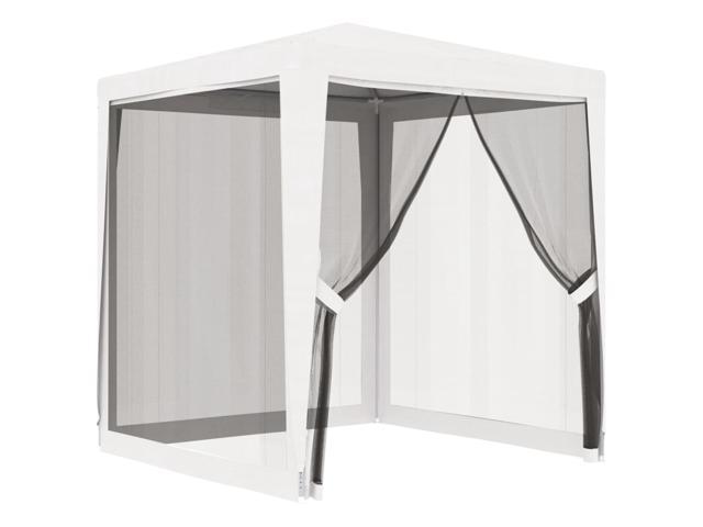 Tegenstrijdigheid Bont voordat vidaXL Party Tent with 4 Mesh Sidewalls 6.6'x6.6' White - Newegg.com