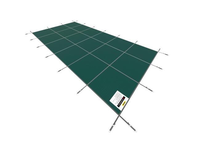 VEVOR Pool Safety Cover Fits 20x40ft Rectangle Inground Safety Pool Cover  Green Mesh Solid Pool Safety Cover for Swimming Pool Winter Safety Cover