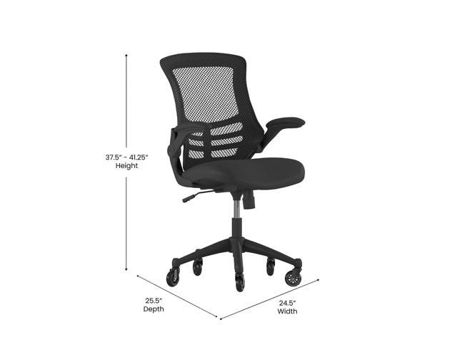 Flash Furniture Kelista Ergonomic Mesh Swivel Mid-Back Task Office ...