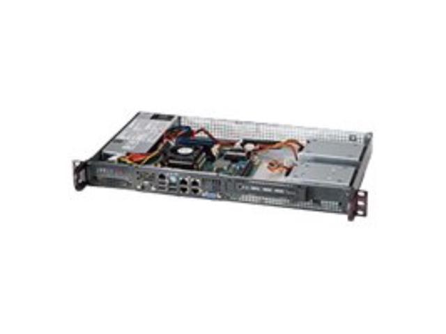 BLACK 1U MINI SC505 CHASSIS W/