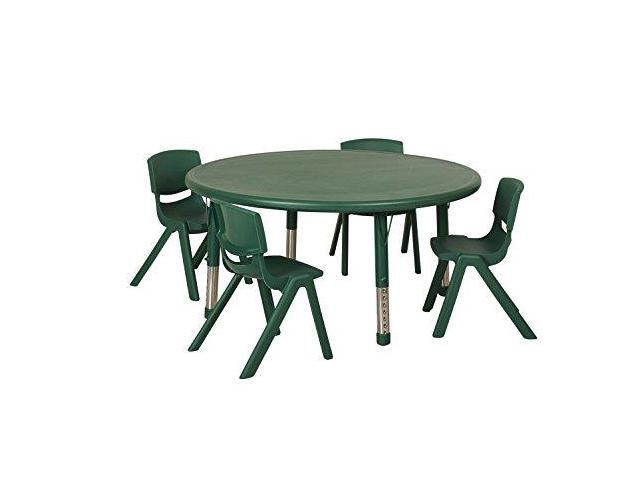45 Round Resin Table 4x16 Chairs Green Newegg 45 Round Resin Table 4x16