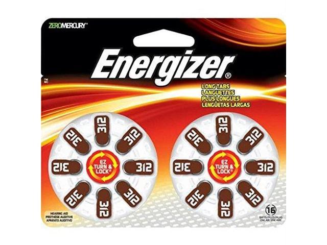 Energizer 312 Hearing Aid Batteries, 16 Per Pack, AZ312DP-16 - Newegg.com