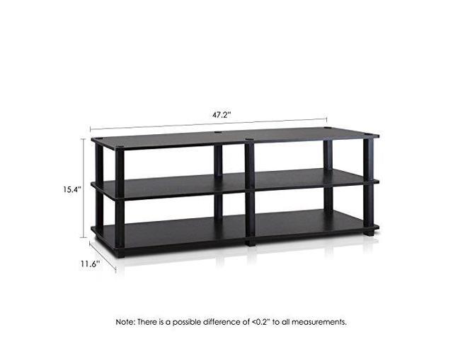 Furinno Tv14038ex Bk Turn S No Tools 3 Tier Entertainment Furinno Tv14038ex Bk Turn S No Tools 3 Tier Entertainment Tv Stands Espresso Black