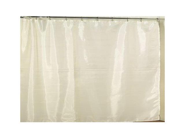 Carnation Home Fashions Extra Wide Polyester Fabric Shower Curtain Liner In Ivory Newegg Ca