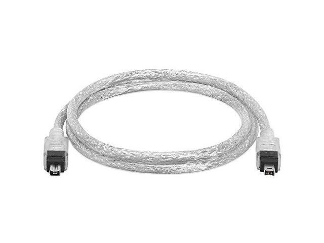 Black IEEE-1394 firewire 4p//4p IEEE 1394 FireWire iLink DV Cable 4P 4P M//M 6FT