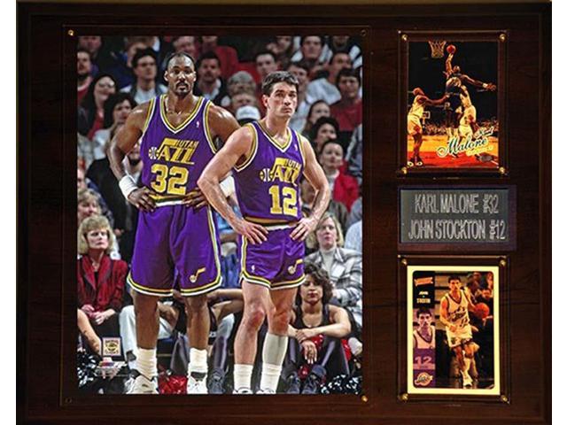 CandICollectables 1215MALSTOCK NBA 12 x 15 in. Karl Malone- John Stockton  Utah Jazz Player Plaque