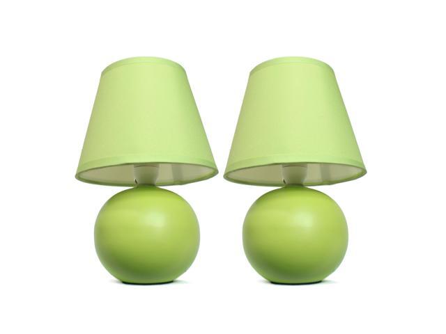 Simple Designs Mini Ceramic Globe Table Lamp 2 Pack Set Newegg Simple Designs Mini Ceramic Globe Table
