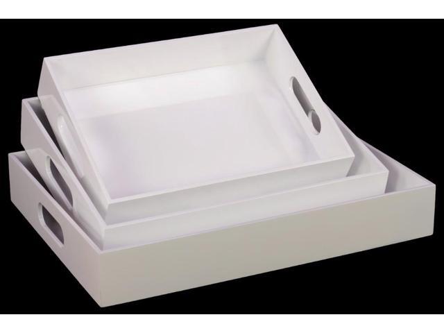 white ceramic tray with handles